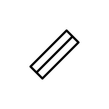 cetvel, okul ve eğitim ikonu. Vektör illüstrasyonu