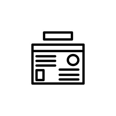 Wall dergisi, okul ve eğitim ikonu. Vektör illüstrasyonu