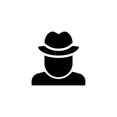 Dedektif, adalet ve hukuk ikonu. Vektör illüstrasyonu