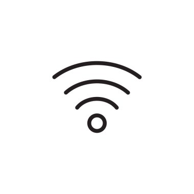 wifi bağlantısı ağ ana hat simgesi. Vektör illüstrasyonu