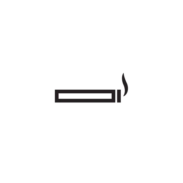Cigarettázás Jel Vázlat Ikon Vektor Illusztráció — Stock Vector