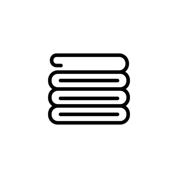 Panneau Serviette Bain Symbole Contour Ligne Icon Illustration Vectorielle — Image vectorielle