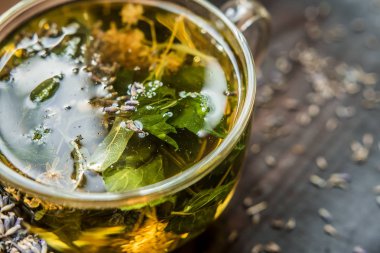 Fincan çay lavanta provence ultraviyole aroma buket cam saydam tadı geleneksel yararlı