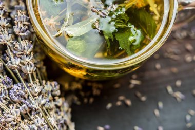 yansıma içme çay lavanta provence mor ultraviyole cam saydam tat aroma faydalı bitkisel linden yararlı tedavi çay