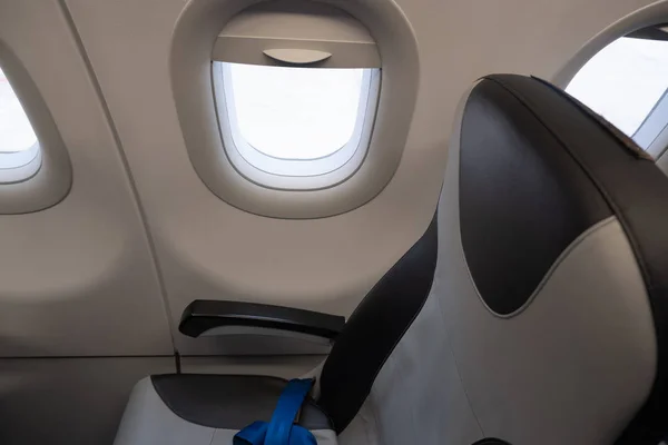 Fenêtre Siège Avion Dans Airbus A321 — Photo