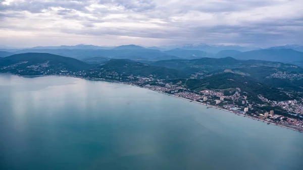 Vista de Adler desde la ventana del avión —  Fotos de Stock