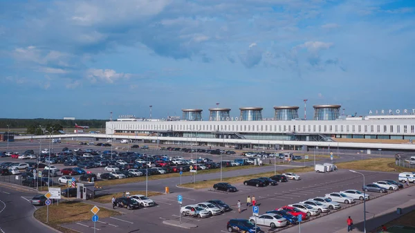 Oude Terminal Van Luchthaven Pulkovo Sint Petersburg Rusland — Stockfoto