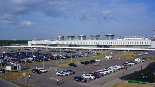 Antigua Terminal Del Aeropuerto Pulkovo San Petersburgo Rusia — Foto de Stock