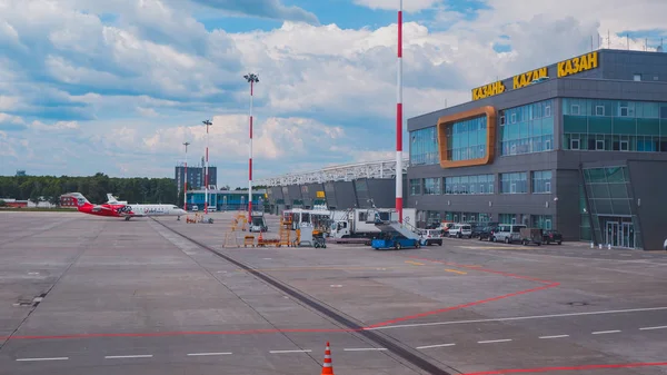 Terminal Aeroporto Kazan Federação Russa — Fotografia de Stock