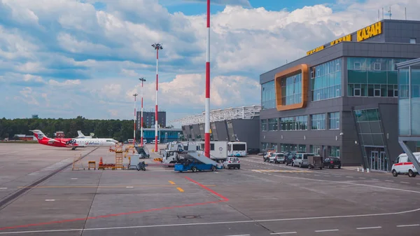 Terminal Del Aeropuerto Kazán Federación Rusa — Foto de Stock