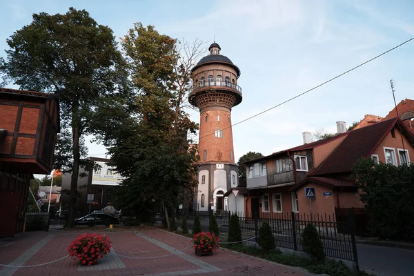 젤레노그라드스크 러시아 2019년 24일 1905년에 지어진 크란츠의 타워는 젤레노그라드스크의 명소입니다 — 스톡 사진