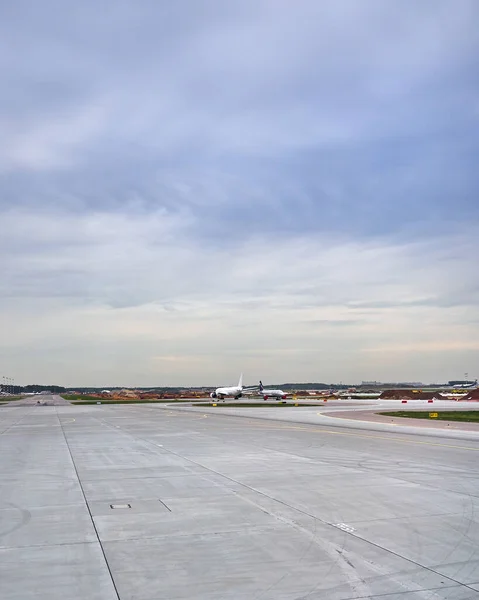 airplane on the ground at the airport