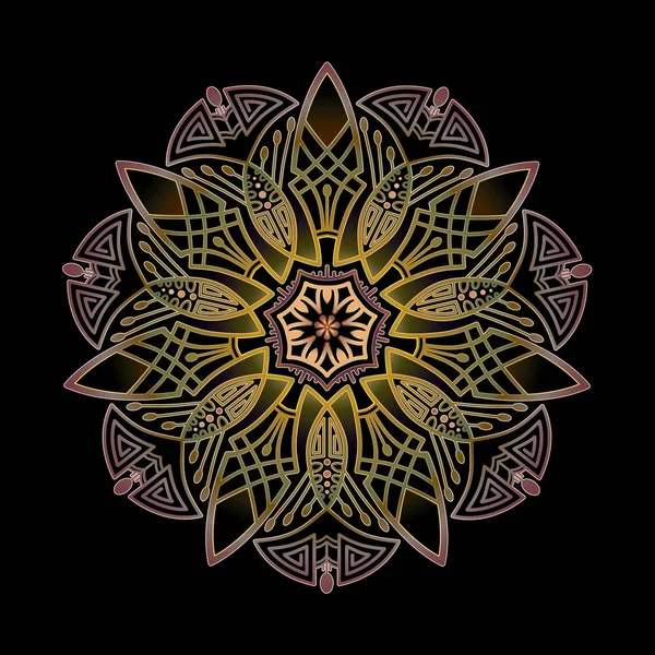 Mandala Arte Ornamento Vector — Archivo Imágenes Vectoriales