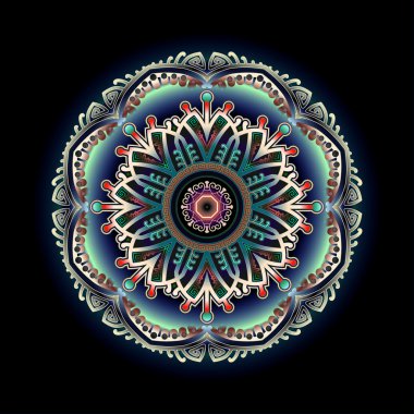 Mandala sanat süsleme vektör