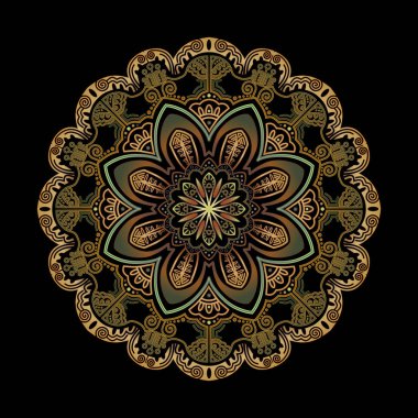 Mandala sanat süsleme vektör