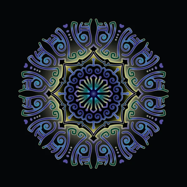 Ornament Mandala Sztuka Wektor — Wektor stockowy