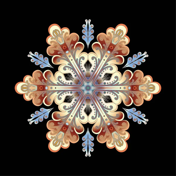 Mandala Kunst Ornament Vektor — Stockvektor