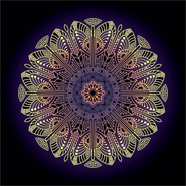 Yazdırma için mandala sanat süsü