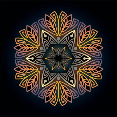 Yazdırma için mandala sanat süsü