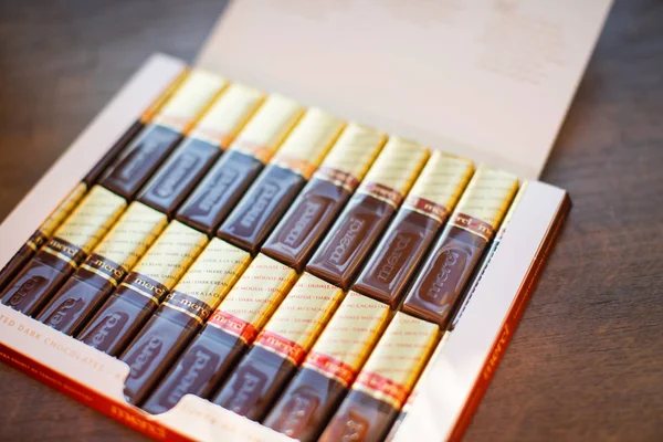 Шоколад Merci Бренд Шоколадні Цукерки Виготовлений Німецької Компанії Storck Серпня — стокове фото