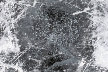 Kar ve çizikler doku arka plan ile buz