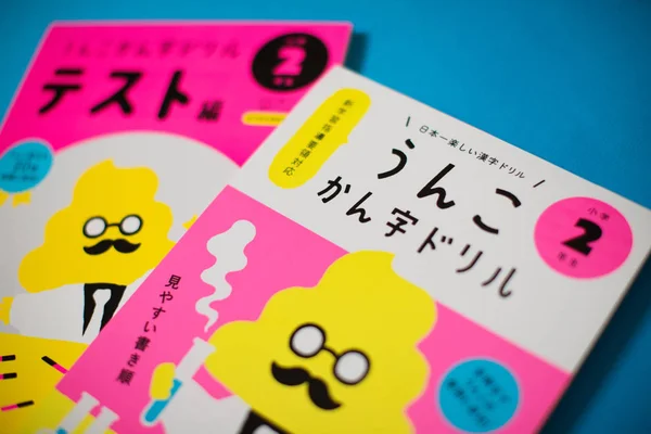 Libro Japonés Popular Para Aprender Caracteres Idioma Japonés Kanji Con — Foto de Stock