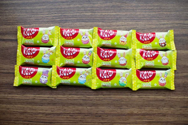 Kit Kat Великодні Банан Видання Японський Спеціальний Limited Edition Тільки — стокове фото