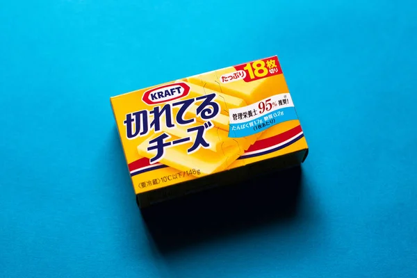 Kraftkäse Scheibenprodukt Hergestellt Und Verkauft Durch Kraftfutter Japan — Stockfoto