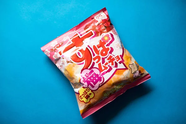 Koikeya Batata Frita Suppa Mucho Sabor Ameixa Ume Lanche Japonês — Fotografia de Stock