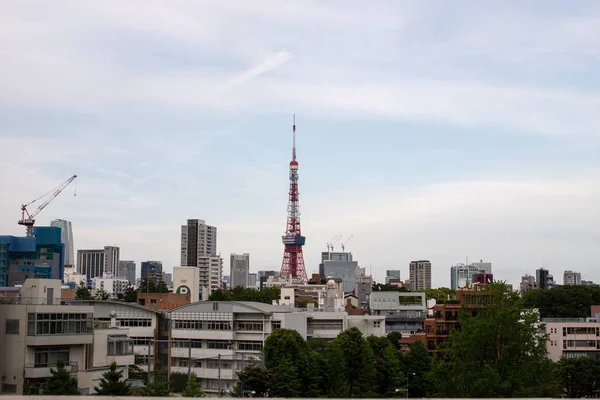 Torre Tóquio Tóquio Entre Arranha Céus Japão — Fotografia de Stock