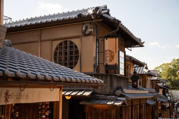 Worlds First Tatami Style Starbucks Área Gion Kyoto Estilo Tradicional — Fotografia de Stock