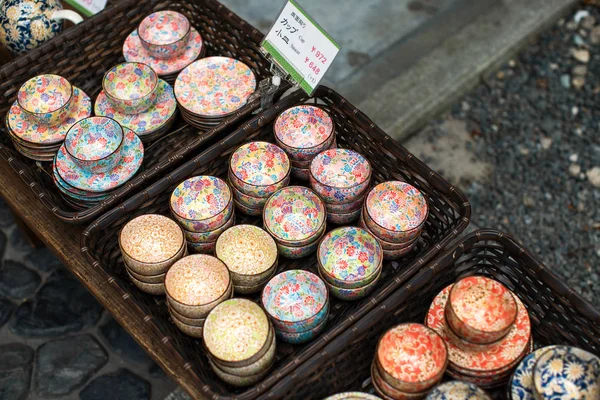 Louça Chinesa Japonesa Mercado Área Gion Kyoto Japão — Fotografia de Stock