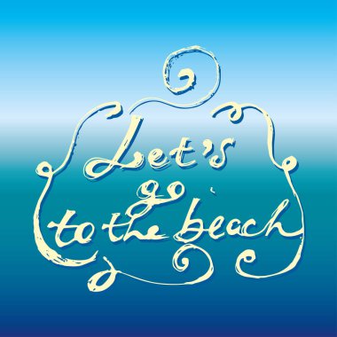 Plaj vektör gidelim