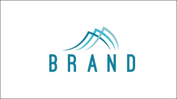 Wellenvektorlogo Strandbad Logo Hotel Emblem — Stockvektor