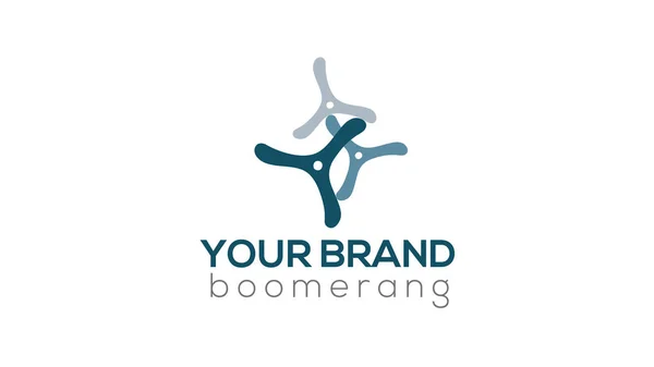 Boomerang Disegno Del Logo Vettoriale — Vettoriale Stock