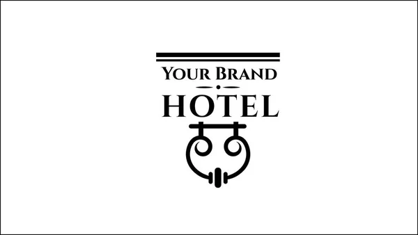 Boutique Hotel Vektor Logo — Stock vektor