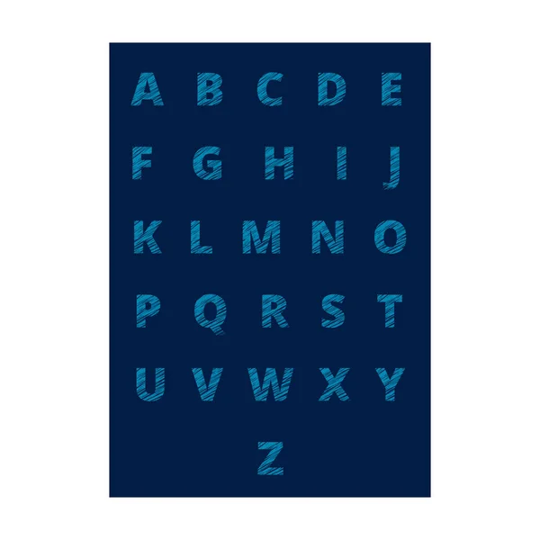 Alphabet Vectoriel Rempli Texture — Image vectorielle
