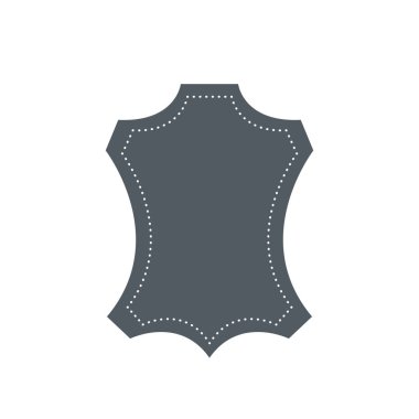 Hakiki deri vektör etiket. Orijinal deri işareti (simge, simge, amblem) - vektör