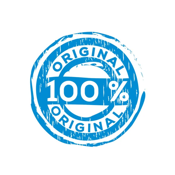 100 Originele Vector Stamp Vector 100 Originele Grunge Stempel Afbeelding — Stockvector