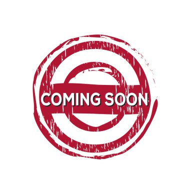 Yakında pul vektör geliyor. Damga grunge illüstrasyon