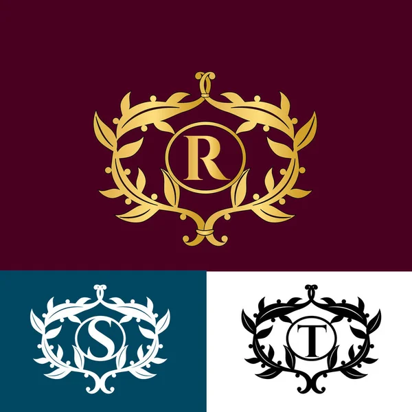 Λογότυπο Φορέα Luxury Γράμμα Μονόγραμμα — Διανυσματικό Αρχείο