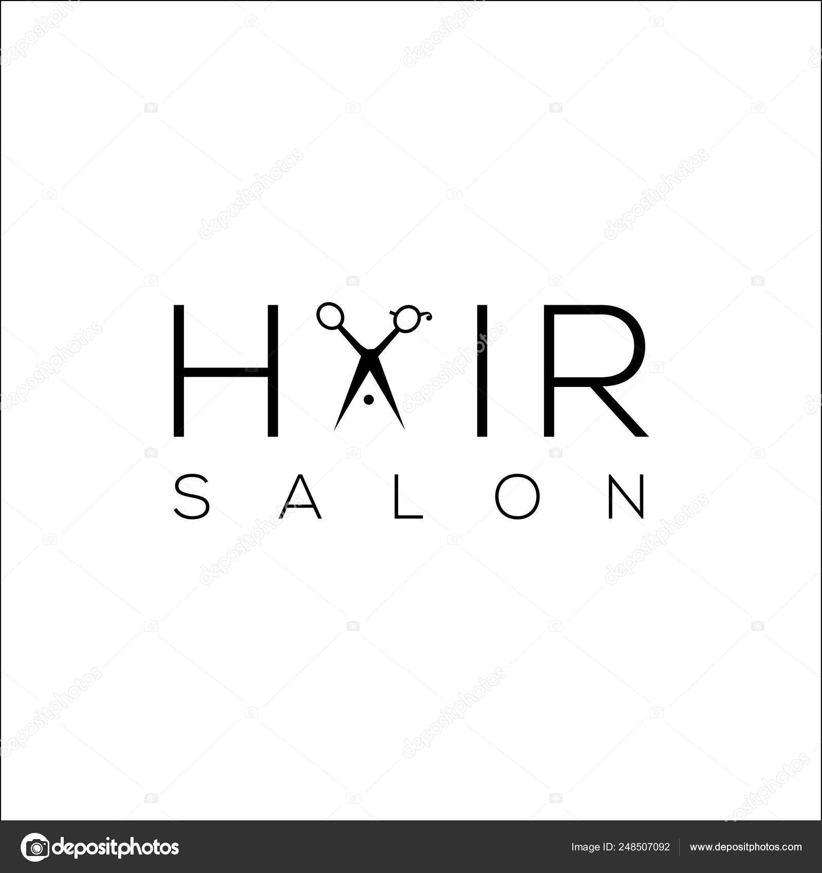 salon logo scissors