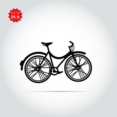 Bisiklet vektör logosu. Bisiklet simgesi. Bisiklet amblemi