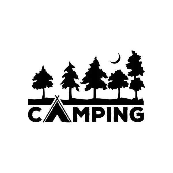 Logo Wektor Obozu Logo Camping Logo Element Godło Symbol Świeżym — Wektor stockowy