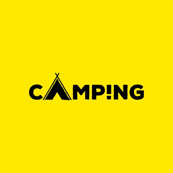 Logo Wektor Obozu Logo Camping Logo Element Godło Symbol Świeżym — Wektor stockowy