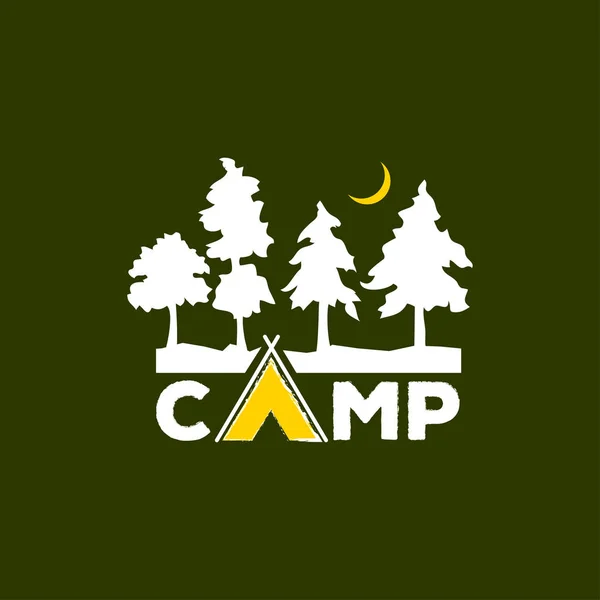 Logo Wektor Obozu Logo Camping Logo Element Godło Symbol Świeżym — Wektor stockowy