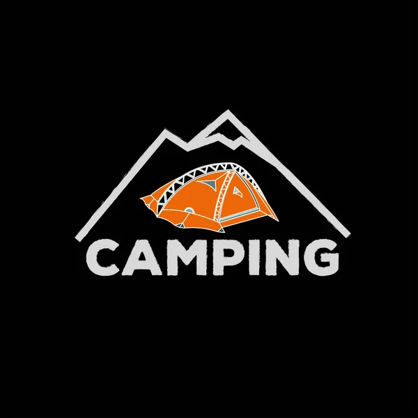 Logo Vectoriel Camp Logo Élément Logo Camping Pour Emblème Symbole — Image vectorielle