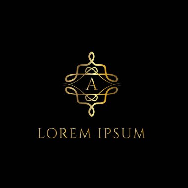 Monogram vektör lüks çerçeve