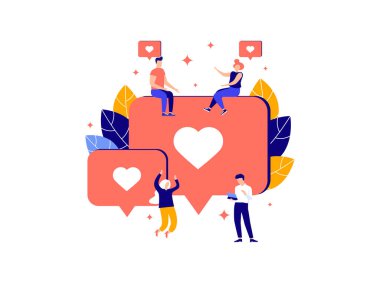 İnternet üzerinden iletişim, sosyal ağlar, mesajlar, web sitesi, sohbet, video,