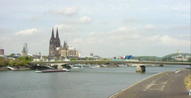 Köln 4k Ren Üzerinde Köprüler